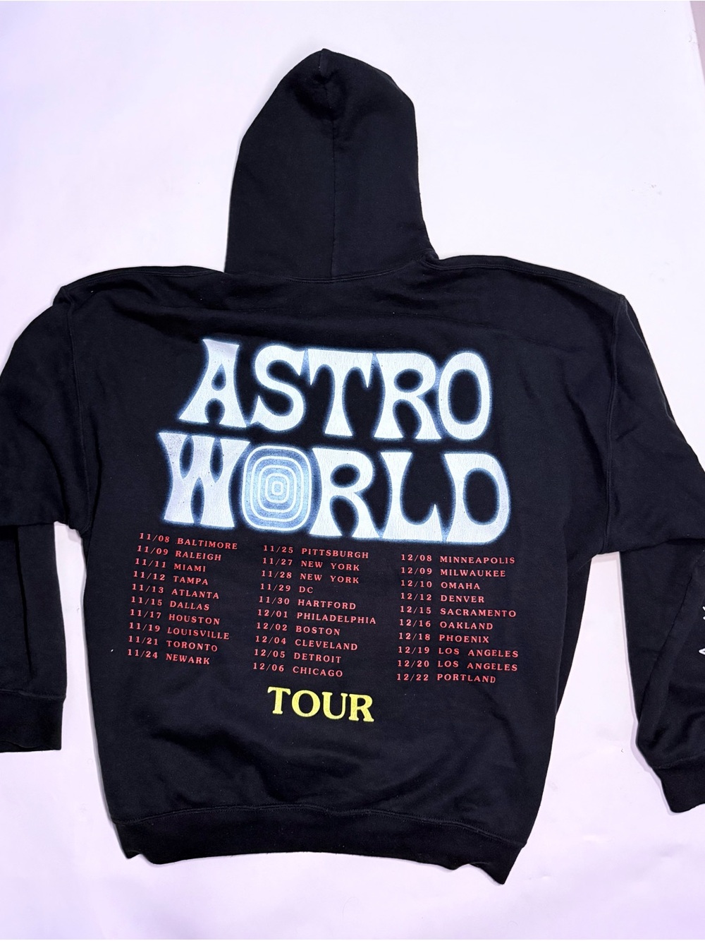 Black ASTROWORLD Tour Lightweight Hoodie Jacket
